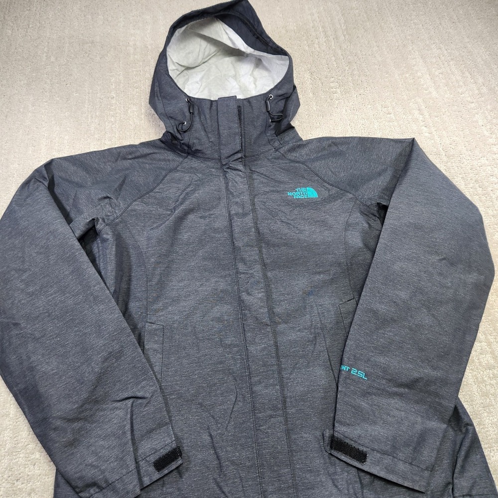 The North Face Venture Jacket Women Small Waterproof Hyvent 2.5L Gray Outdoor